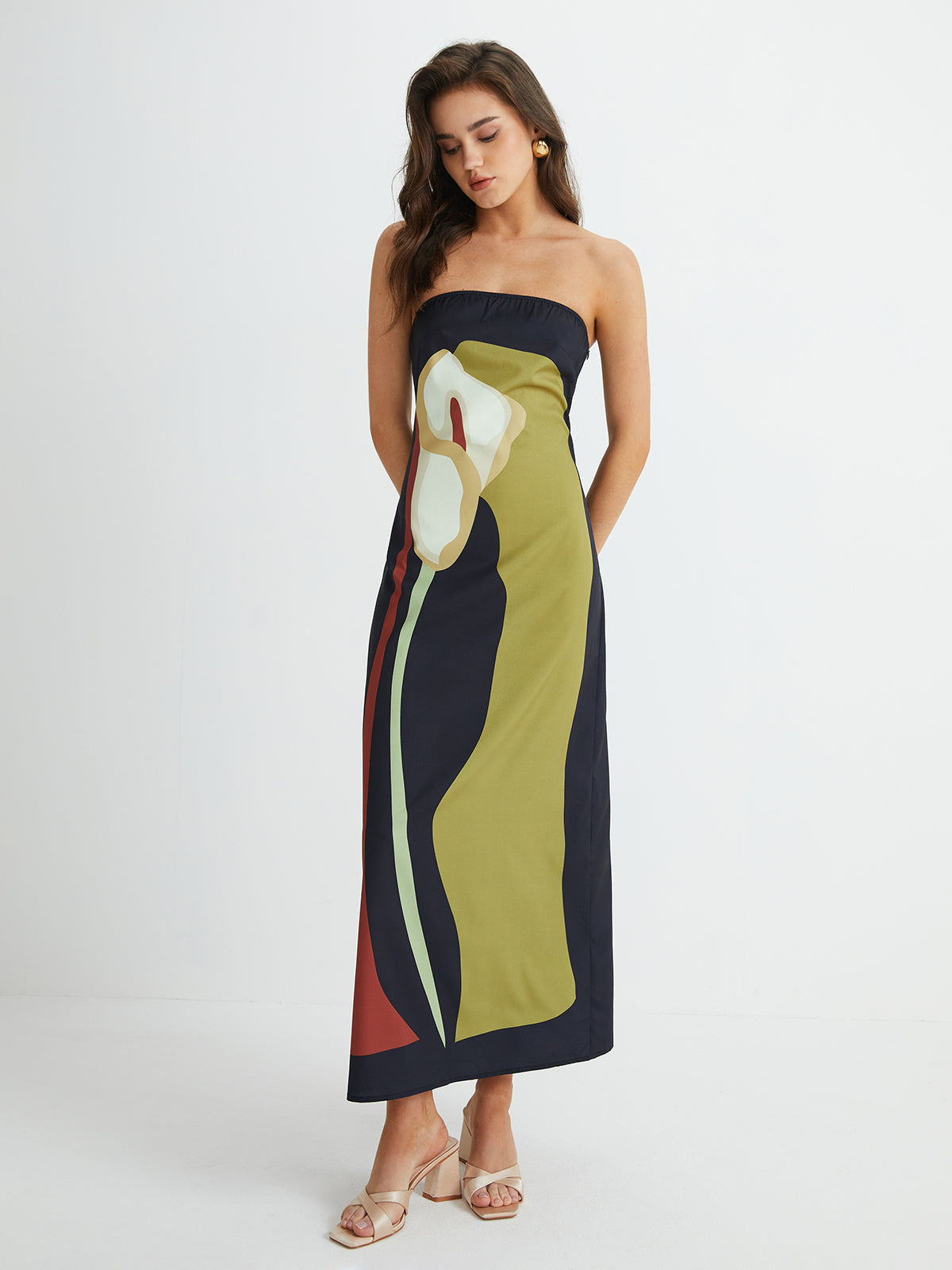 Botanical Breeze Midi Dress