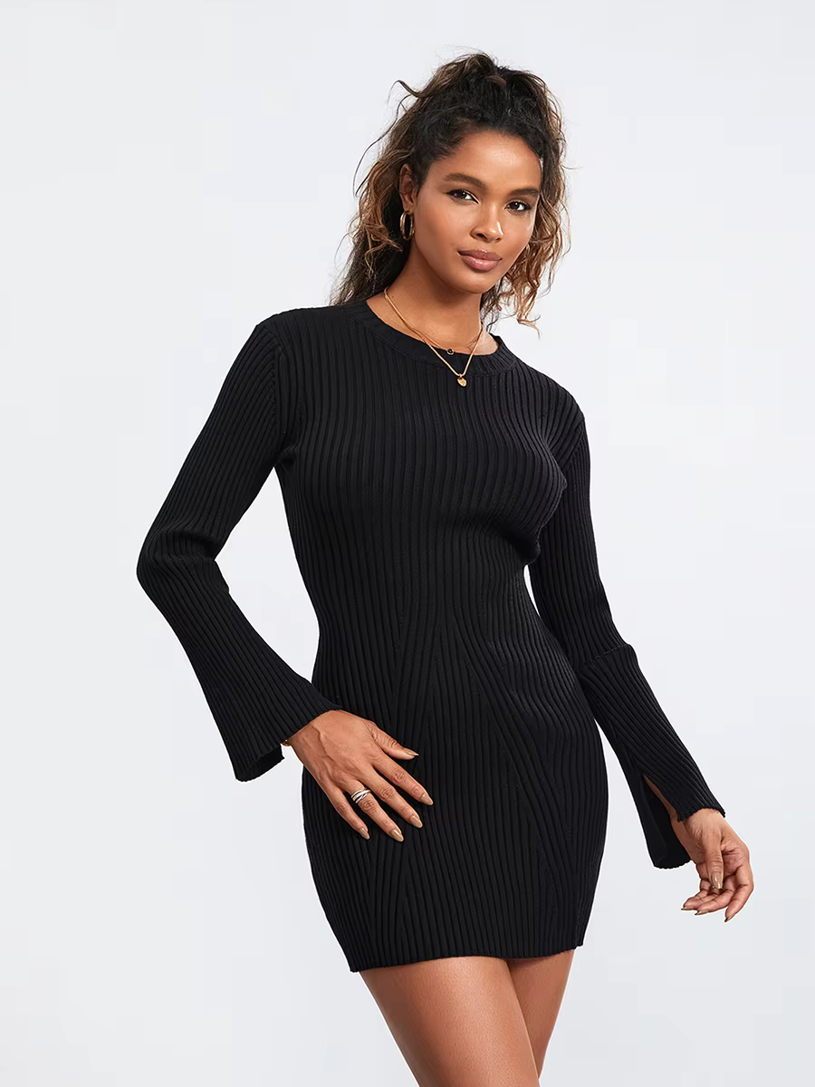 Classic Knit Sweater Dress