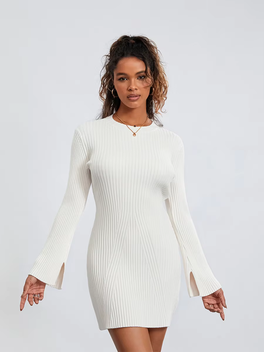 Classic Knit Sweater Dress