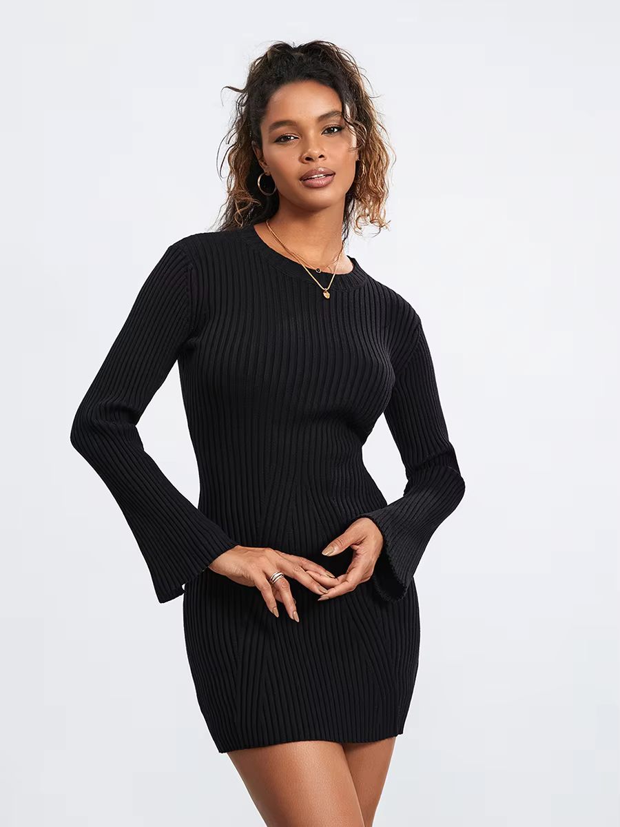 Classic Knit Sweater Dress